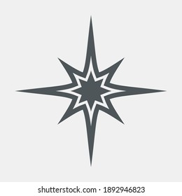 Star North Quality Vector Illustration Cut