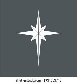 Star north quality vector illustration cut