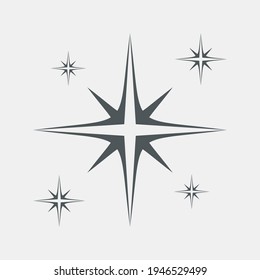 Recorte de calidad vectorial del icono de clasificación Star Classic