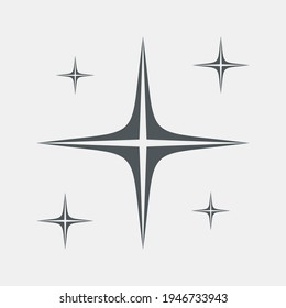 Star north quality vector illustration cut
