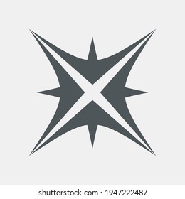 Star north quality vector illustration cut