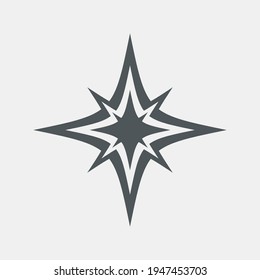 Sterne-Nord-Weihnachtsqualitäten, Vektorgrafik-Schnitt