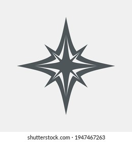 Star north quality vector illustration cut