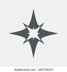 Star north quality vector illustration cut