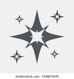 Sterne-Nord-Weihnachtsqualitäten, Vektorgrafik-Schnitt