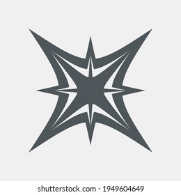 Star north quality vector illustration cut