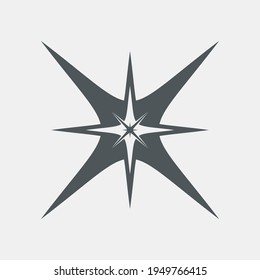 Star north quality vector illustration cut