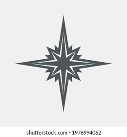 Star north quality vector illustration cut