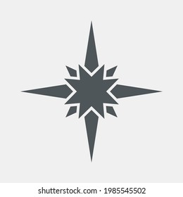 Star north quality vector illustration cut