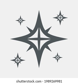 Star north quality vector illustration cut