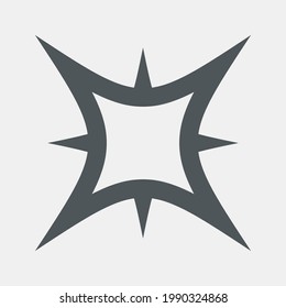 Star north quality vector illustration cut