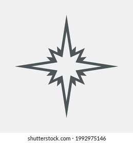 Star north quality vector illustration cut