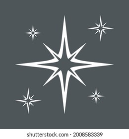 Corta de ilustración vectorial de calidad de navidad norte
