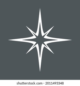 Star north quality vector illustration cut