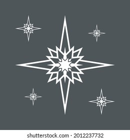 Corta de ilustración vectorial de calidad de navidad norte