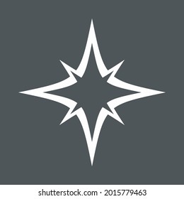 Star north quality vector illustration cut