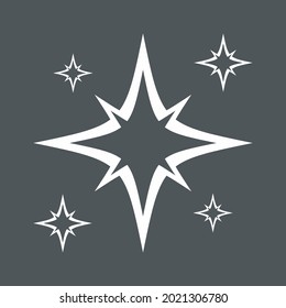 Star north quality vector illustration cut