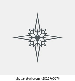 Star north quality vector illustration cut