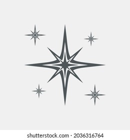 Star North Quality Vector Illustration Cut