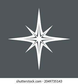 Star north quality vector illustration cut