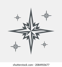 Recorte de la representación vectorial de la calidad norte de la estrella