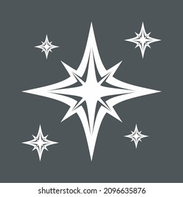 Star north quality vector illustration cut