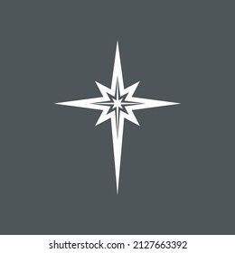 Star north quality vector illustration cut