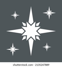 Star north quality vector illustration cut