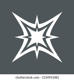 Star north quality vector illustration cut