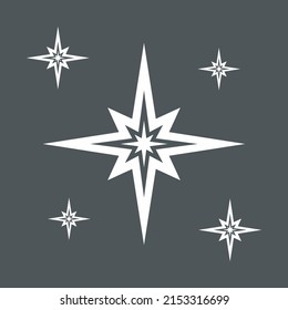 Star north quality vector illustration cut