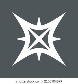 Star north quality vector illustration cut