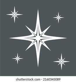 Recorte de la representación vectorial de la calidad norte de la estrella