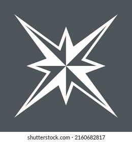 Star north quality vector illustration cut