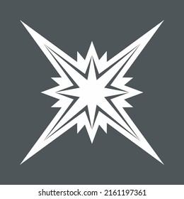 Star north quality vector illustration cut