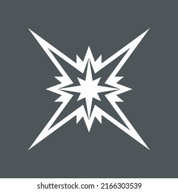 Star north quality vector illustration cut
