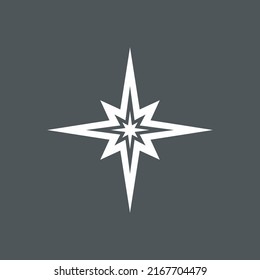 Recorte de la representación vectorial de la calidad norte de la estrella