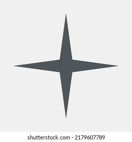 Star north quality vector illustration cut