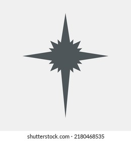 Recorte de la representación vectorial de la calidad norte de la estrella