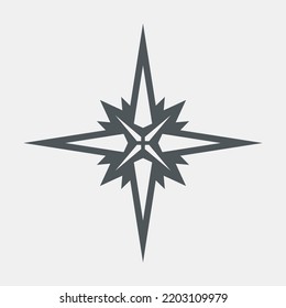 Star north quality vector illustration cut