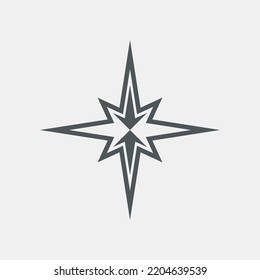 Star north quality vector illustration cut