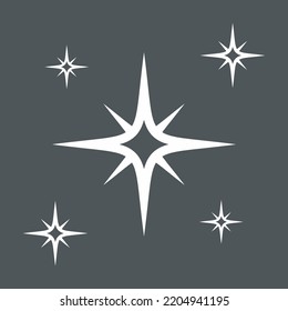 Star north quality vector illustration cut