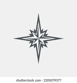 Recorte de la representación vectorial de la calidad norte de la estrella