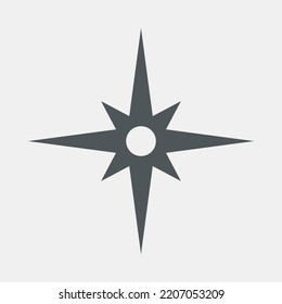 Recorte de la representación vectorial de la calidad norte de la estrella