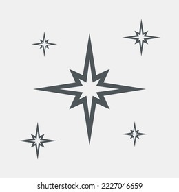 Star North Quality-Vektorgrafik-Schnitt