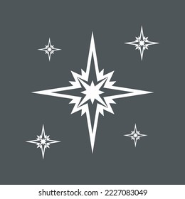 Recorte de la representación vectorial de la calidad norte de la estrella