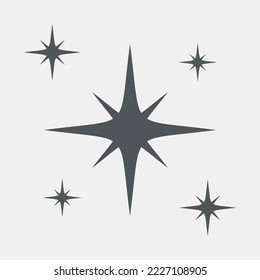 Star north quality vector illustration cut