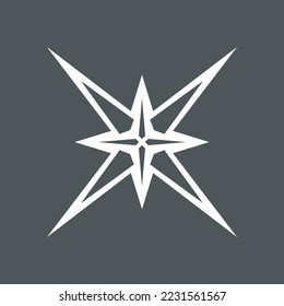Star north quality vector illustration cut