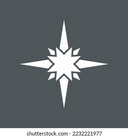Star north quality vector illustration cut