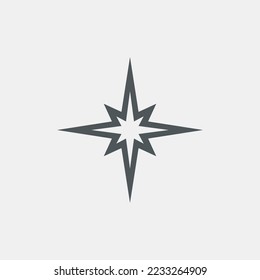 Star north quality vector illustration cut