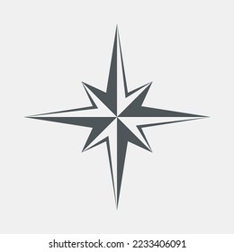 Star north quality vector illustration cut